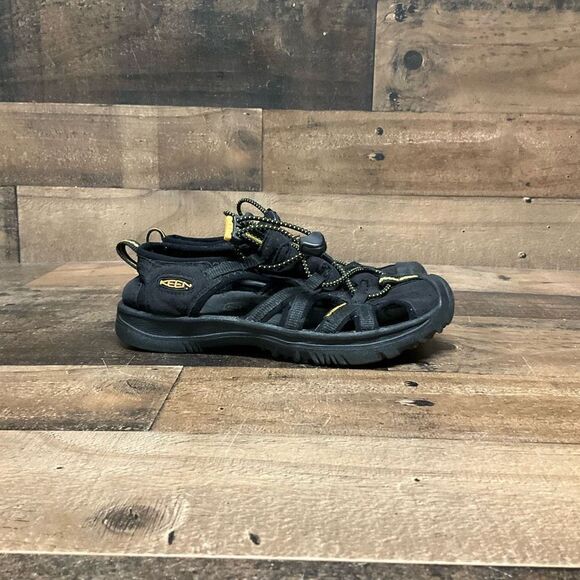 Keen Kid’s Size 2 Kanyon Black Waterproof Closed Toe Hiking Active Sport Sandals - Picture 1 of 6